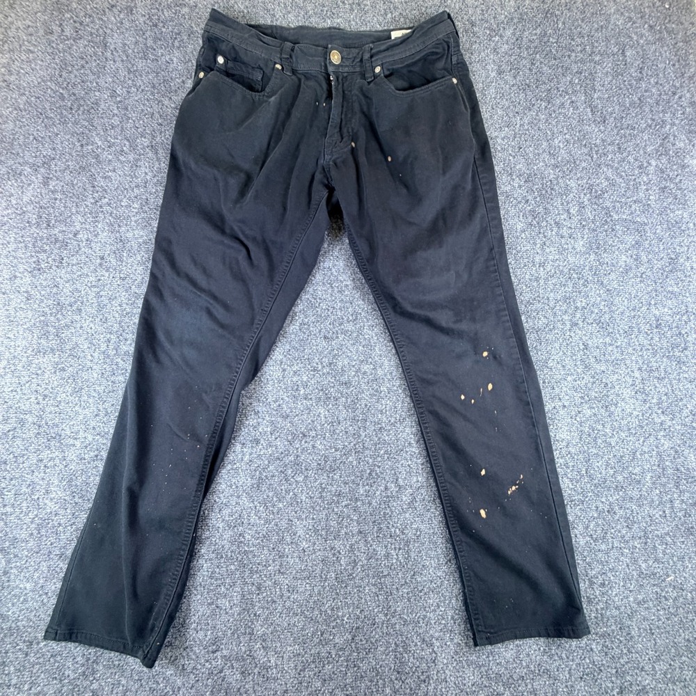 Buffalo David Bitton Archer Slim Jeans Mens 32x29.5 Black Denim Cotton Stretch